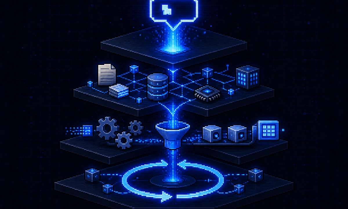 Engenharia de Prompt, Contexto, Harness e Loop: quatro camadas para sistemas de IA confiáveis cover image